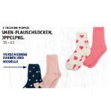Up 2 Fashion Women Damen-Flauschsocken, Doppelpkg. versch. Farben und Modelle HOFER 1 Packung