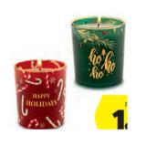 Home Creation Weihnachtliche Duftkerze versch. Düfte und Designs HOFER 1 Stück