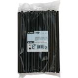 STARPAK Trinkhalme Mehrweg Schwarz 25 cm, Preisangabe ohne MwSt. (Preis inkl. MwSt. 2,99 €), METRO 100 Stück