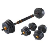 crivit 2-in-1 Kurz-und-Langhantel-Set, 19-teilig Lidl 1 Set