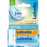 Promotion Bild von Labello Lippenpflege Sun LSF50, 4,8g Aftersun LSF 15, 4,8g dm 1 Packung