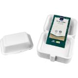Zuckerrohr Hamburger- od. Kebab-Box 800 ml, Preisangabe ohne MwSt. (Preis inkl. MwSt. 9,59 €), METRO