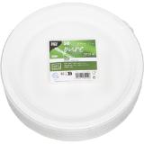 PapStar Zuckerrohr Teller Ø 26cm, Preisangabe ohne MwSt. (Preis inkl. MwSt. 11,99 €), METRO 50 Stück
