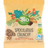 dmBio Spekulatius Crunchy mit Zartbitterschokolade dm 60 Gramm 1 Packung