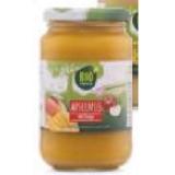 Bio Natura Bio-Apfelmus mit Frucht versch. Sorten HOFER 360 Gramm 1 Glas