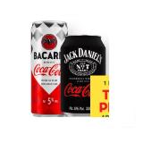Jack Daniel's Coca-Cola oder Bacardi Coca-Cola Dose MPREIS 1 Dose