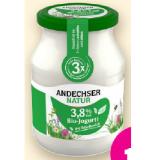 Andechser Natur Bio-Naturjoghurt Denns BioMarkt 500 Gramm 1 Glas