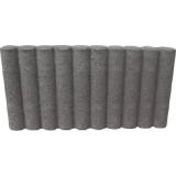 Palibord Rundpalisaden-Randstein Grau 25 cm x 50 cm x 6 cm OBI 1 Stück