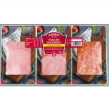 Radatz Familienaufschnitt Extrawurst, geräucherter Saunaschinken & Käsewurst BILLA PLUS 600 Gramm 1 Packung