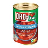 Bild von Oro di Parma Polpa Fine, Tomaten stückig oder Tomaten stückig mit Basilikum INTERSPAR 400 Gramm 1 Dose