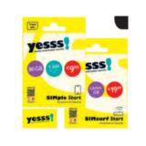 yesss! SIMple Start 80 GB, 1.500 Min/SMS PAGRO & LIBRO 1 Stück