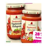 Zwergenwiese Bio-Tomatensauce div. Sorten Denns BioMarkt 1 Glas