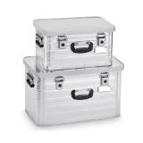 Enders Aluminiumboxen-Set Toronto Gr. M: 47 l, Maße außen: 58,5 x 38,5 x 26,5 cm und Gr. XL: 80 l, Maße außen: 69 x 45,5 x 32 cm HOFER 1 Stück