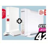 AVM FRITZ! MESH-Set WLAN-Router FRITZ!Box 4060 + FRITZ!Repeater 3000 AX RED ZAC 1 Stück