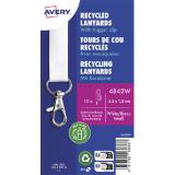 AVERY Zweckform Namensschilder/-Etiketten Lanyard 44 x 1,5 cm, schwarz od. weiß, Preisangabe ohne MwSt. (Preis inkl. MwSt. 14,39 €), METRO 10 Stück