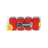 Hofer  Öllicht Nr. 3 rot ohnde Deckel Unimarkt 4 Stück 1 Packung