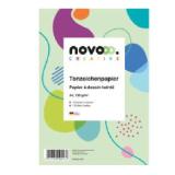 novooo Tonzeichenpapier A4, 120 Blatt, 10 Farben PAGRO & LIBRO 1 Stück
