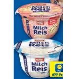 Müller Milchreis versch. Sorten Lidl APP Preis 200 Gramm 1 Becher