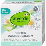 alverde Fester Rasierschaum Bio-Aloe Vera & Bio-Kamille dm 50 Gramm 1 Stück