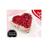 Interspar Backstube Valentinsherz mit Himbeeren INTERSPAR 650 Gramm 1 Stück