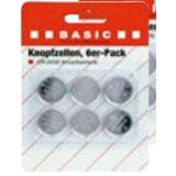 Basic Knopfzellen 511537 HELLWEG 6 Stück