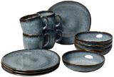 Villeroy & Boch Frühstücksset „Lave Gris“ 3407202801 XXXLutz 12 Stück