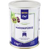 Metro Chef Maronipüree, Preisangabe ohne MwSt. (Preis inkl. MwSt. 15,06 €), METRO 1 Kilogramm 1 Dose