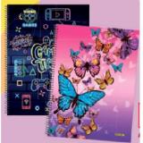 ONLINE Collegeblock Game Time oder Butterfly A4, 80 Blatt, kariert Maximarkt 90 Gramm 1 Stück