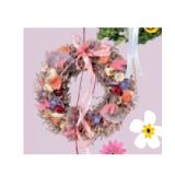 Frühlingskränze Trockenblumenkranz HOFER 1 Stück