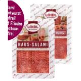 Loidl Haus-, Puten-, Frische- Salami oder Puten Kantwurst geschnitten Sutterlüty 1 Packung