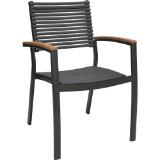 Metro Professional Alu-Stuhl Lynx B60 x H85 x T59 cm, Preisangabe ohne MwSt. (Preis inkl. MwSt. 65,99 €), METRO 1 Stück