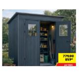 GFP Kunststoffgerätehaus mit Pultdach HOFER 1 Stück