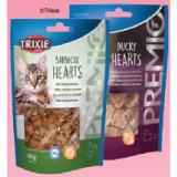 PREMIO Katzensnack DUCKY HEARTS oder Trixie BARBECUE HEARTS DAS FUTTERHAUS 50 Gramm 1 Packung