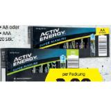 Activ Energy Alkaline-Batterien AA oder AAA HOFER 20 Stück