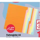 Spar Office Farbregister A4 Maximarkt 10 Stück