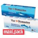 Vier Diamanten Thunfisch natur oder in Öl Maximarkt 195 Gramm 3 Stück