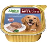 Alpha Hunde-Nassfutter verschiedene Sorten 42791066 BayWa 300 Gramm 1 Stück