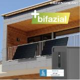 Green Solar Balkonkraftwerk 900 W Bifazial Inkl. Balkonlbefestigung und Batterie HOFER  1 Set