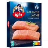 iglo Premium Atlantik Lachs, Dorsch, Zander, Black Tiger Garnelen oder Forelle MPREIS 1 Packung