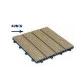 HOME DELUXE WPC Klickfliesen Bavaro Teak 3 M² HOFER 1 Stück