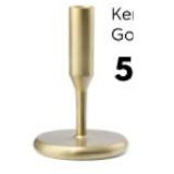 Promotion Bild von Kerzenhalter S Metall Gold HEMA 1 Stück