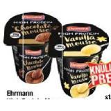 Promotion Bild von Ehrmann High Protein Mousse versch. Sorten Maximarkt 200 Gramm 1 Becher