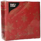 PapStar Weihnachtsservietten 3-lagig 1/4 Falz 25x25cm versch. Motive, Preisangabe ohne MwSt. (Preis inkl. MwSt. 4,79 €), METRO 50 Stück