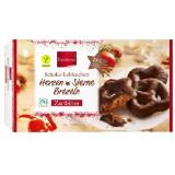 Favorina Schoko-Lebkuchen Herzen Sterne Brezeln mit Zartbitterschokolade Lidl 500 Gramm 1 Packung