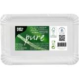 PapStar Pappteller Pure 13x20 cm, Preisangabe ohne MwSt. (Preis inkl. MwSt. 14,39 €), METRO 250 Stück