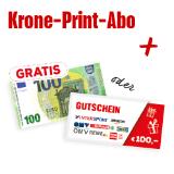 Krone-Print-Abo inkl. € 100,- Geldprämie/Gutschein Krone Vorteilswelt 1 Stück