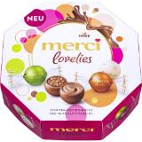 Merci Pralinen Lovelies div. Sorten, Preisangabe ohne MwSt. (Preis inkl. MwSt. 4,17 €), METRO 185 Gramm 1 Packung