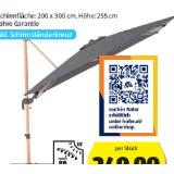 Alu-Pendelschirm In Holzoptik Anthrazit HOFER 1 Stück