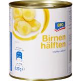 Promotion Bild von aro  Birnenhälften, Preisangabe ohne MwSt. (Preis inkl. MwSt. 1,87 €), METRO 825 Gramm 1 Dose