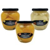 Deluxe Pfirsiche/Birnen im Glas versch. Sorten Lidl 580 Milliliter 1 Glas